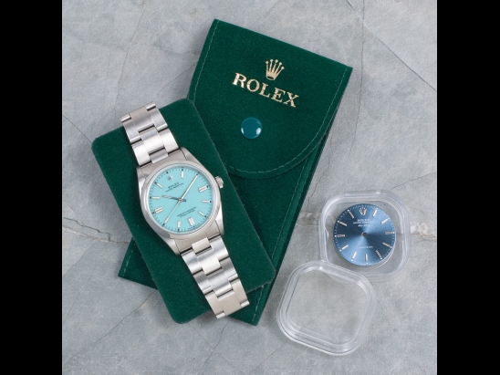Ролекс (Rolex) Air-King 34 Tiffany Oyster Perpetual Blue Hawaiian 14000 